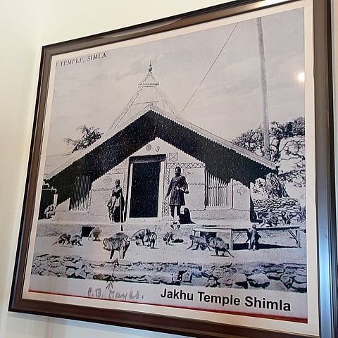A photograph of the Jakhu Temple