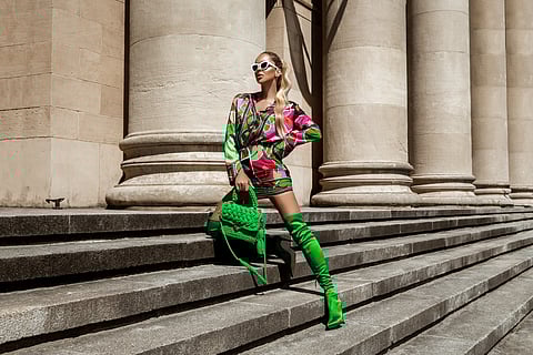 An Instagram model out on a glamorous trip