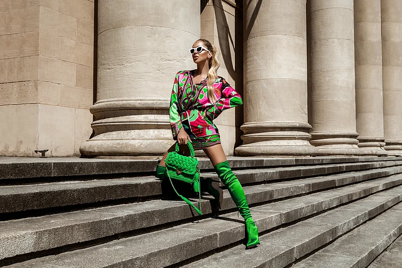 An Instagram model out on a glamorous trip