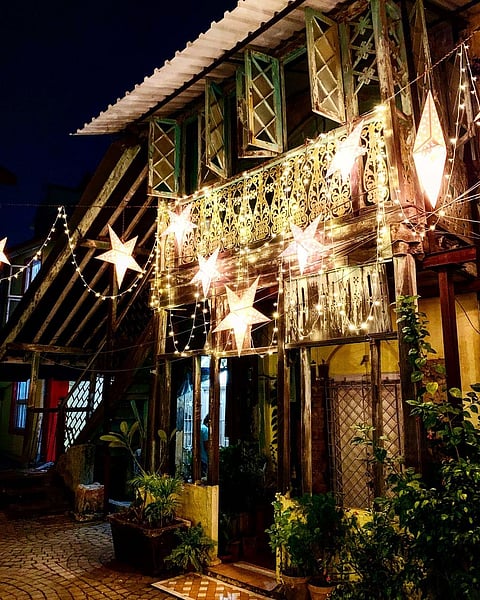 The houses of Ranwar Village get decked out for Christmas