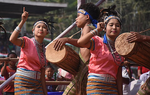 The harvest festival honours the Garo tribe's main deity, Saljong