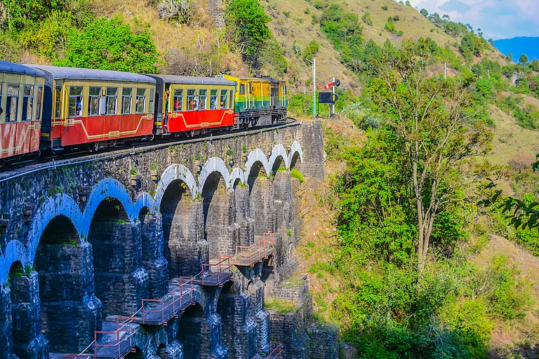 The UNESCO heritage narrow gauge Kalka Simla Railway line - Premachandran K V/Shutterstock