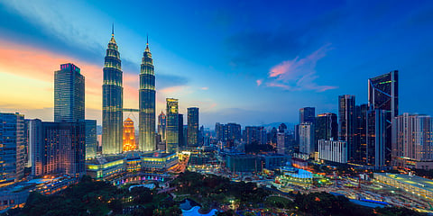 The Kuala Lumpur skyline