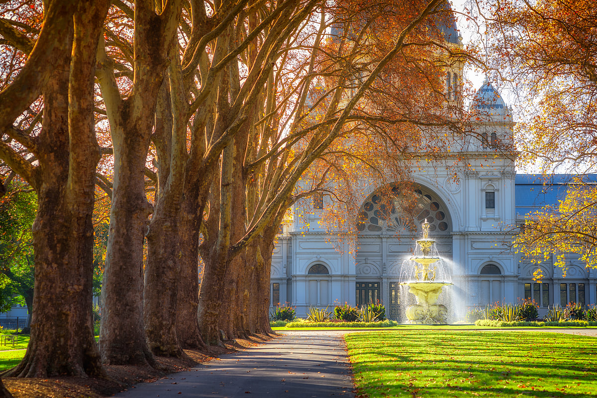 Royal Exhibition Building at Carlton Gardens in Melbourne