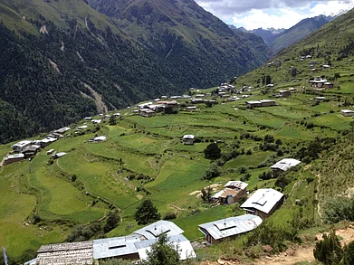 Shutterstock : At an elevation of 3,830 meters above sea level, Laya is known for its highland culture