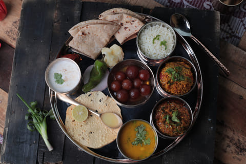 A classic Gujarati thali