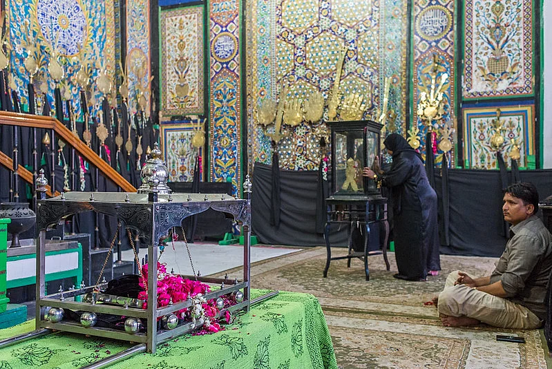 Inside the Badshahi Ashurkhana in Hyderabad