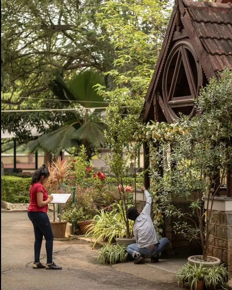 The INTACH team doing structural assessments of Bangalores All Saints Church