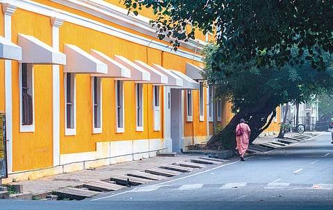 Colourful streets of Puducherry