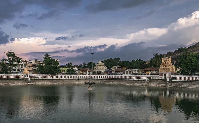 Shravanabelagola Temple complex on Chandragiri Hill is one of the most important places of pilgrimage for followers of Jainism