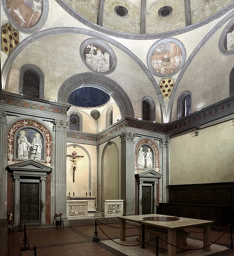 Inside the Old Sacristy