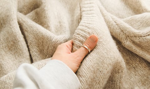 A merino wool sweater