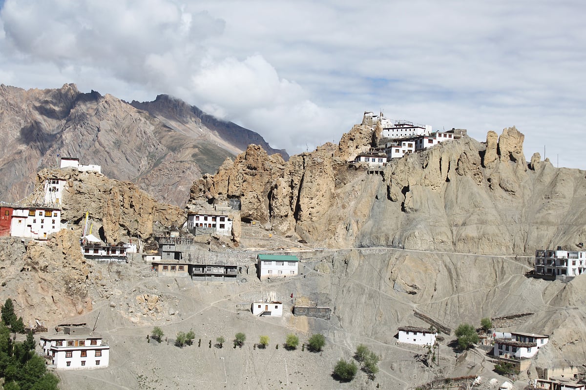 The landscape of Spiti was starker, drier than that of Lahaul 