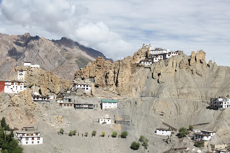 The landscape of Spiti was starker, drier than that of Lahaul