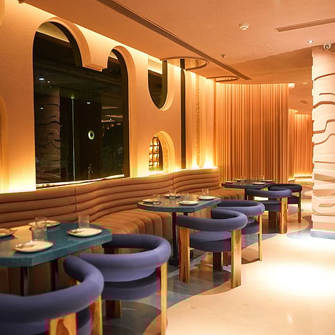 The interiors of the bar