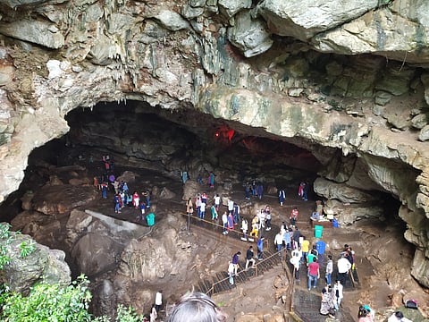 The Borra Caves, in Araku Valley, are one of the largest caves in India 