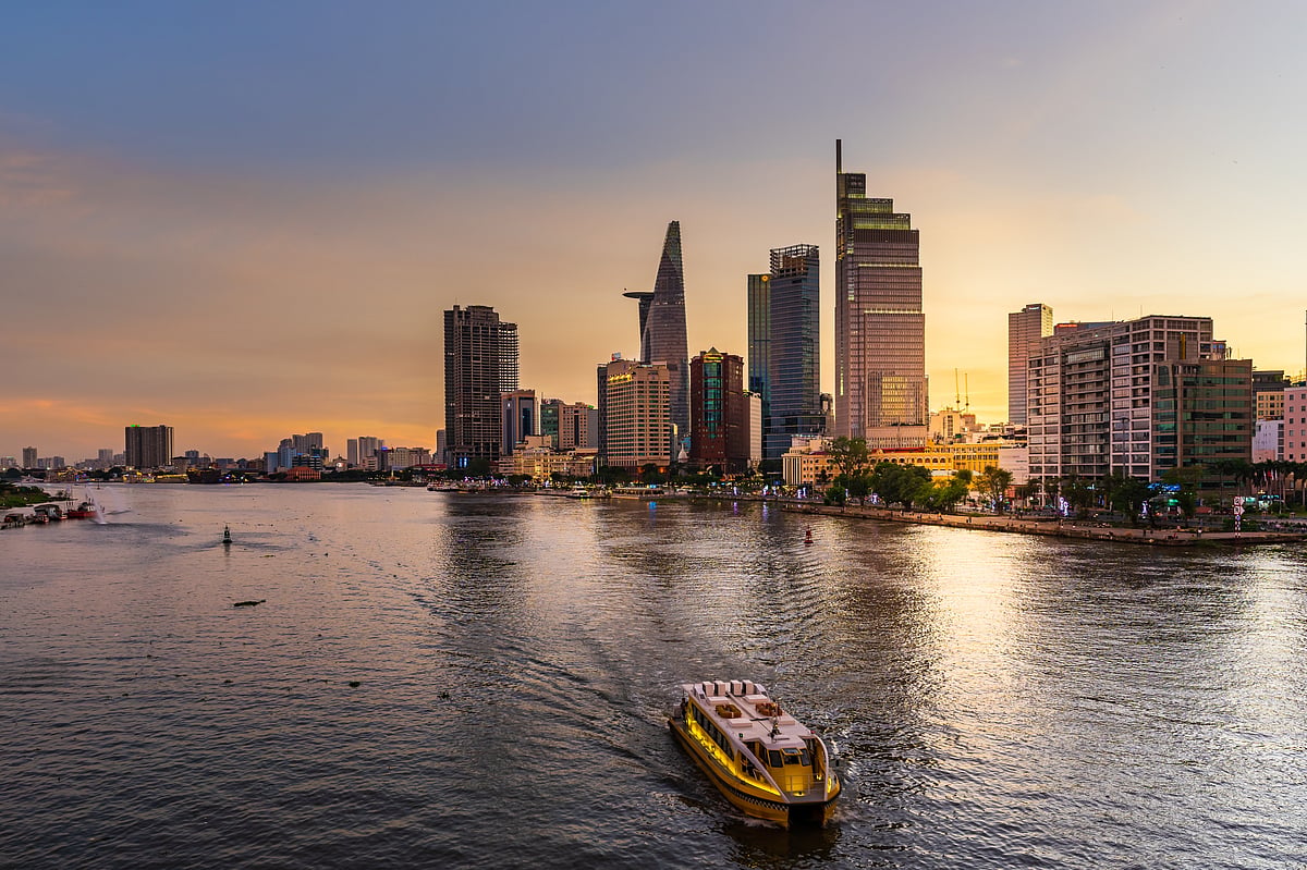 A view of Bitexco Financial Tower