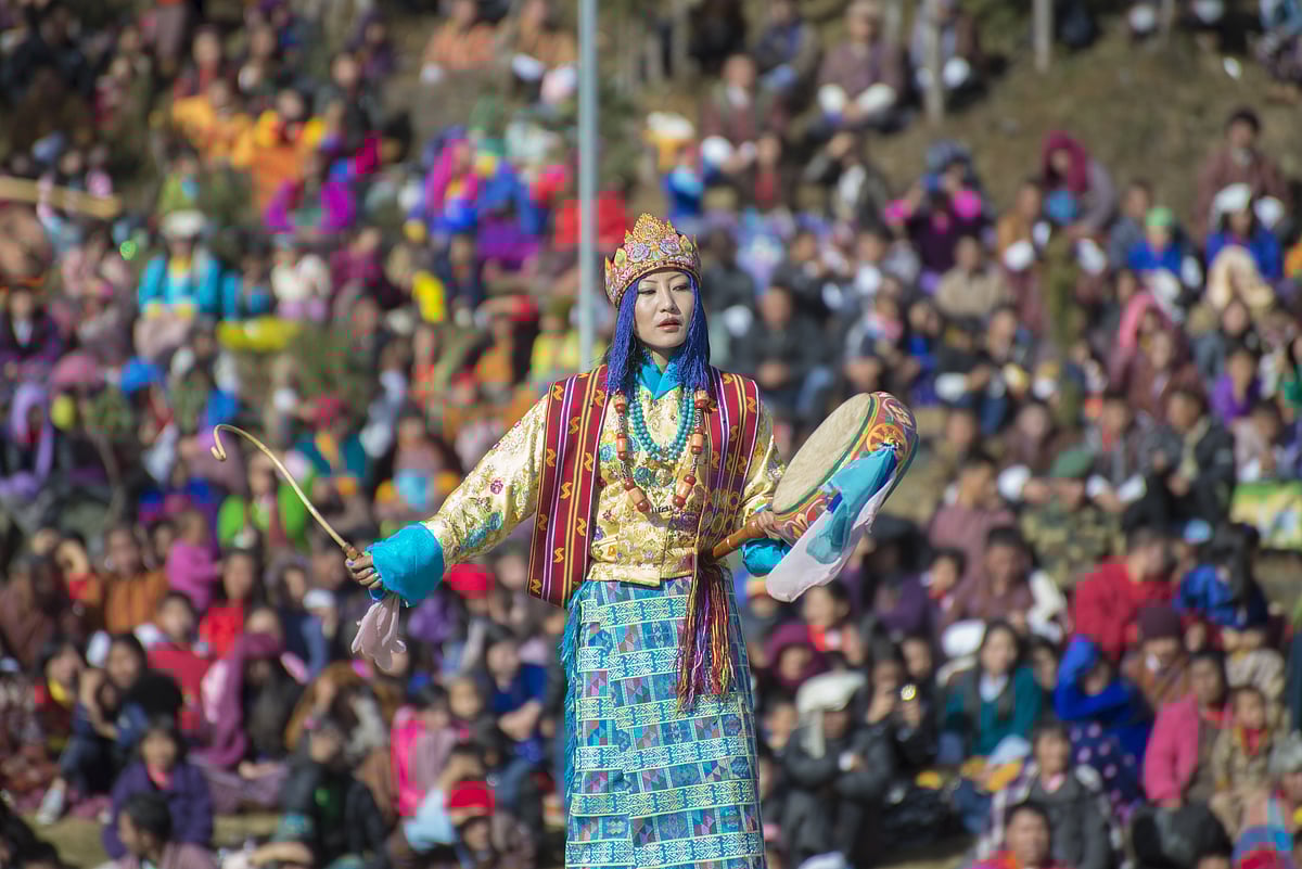 Performer at the Druk Wangyel Tshechu festival