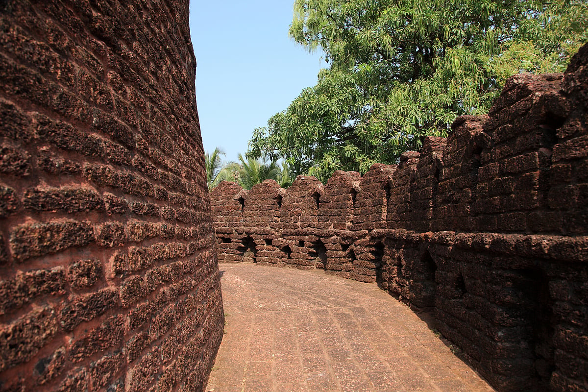 Laterite stone walls of Bekal Fort