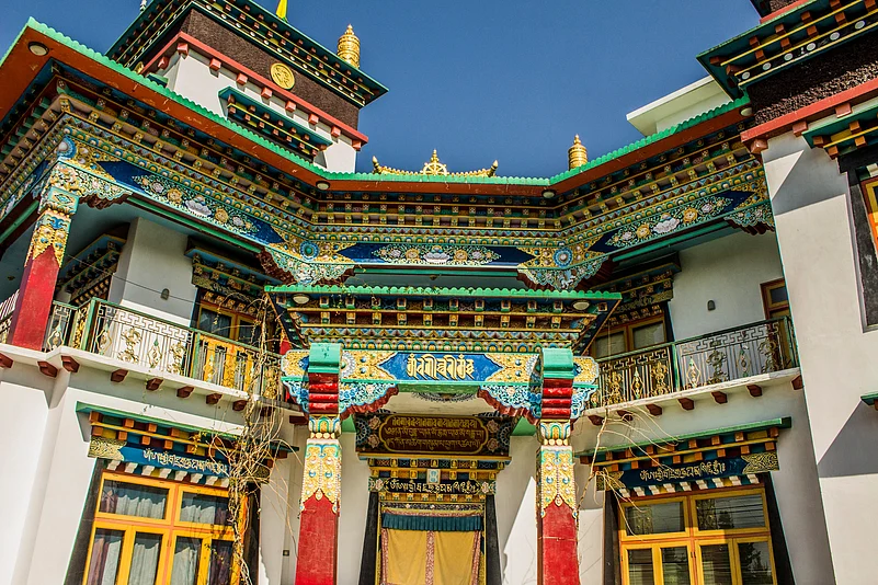 Buddhist monastery at Bir