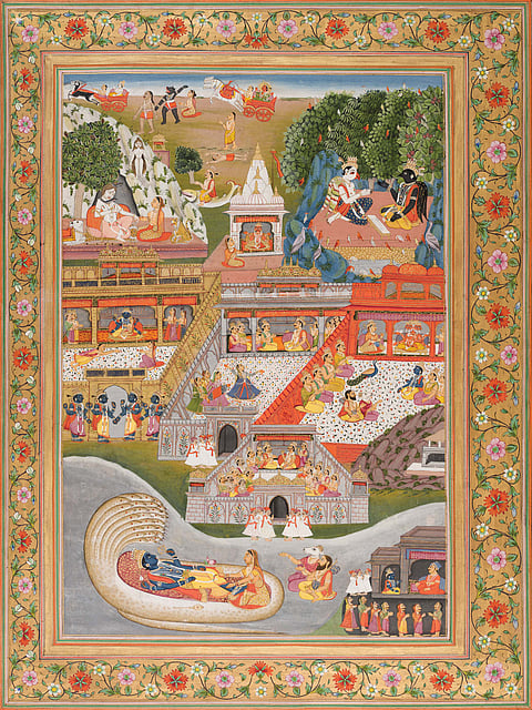 Shiva and Kaka Bhushundi Praise Rama
1814
Style D, Artists from the second wave of migration from Jaipur
PTG.02222
Gift of Drs Surjit Kaur & Anmol Singh Mahal – Sikh Heritage Collection