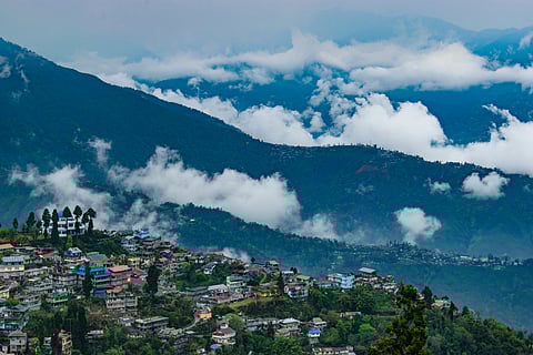 A view of Darjeeling