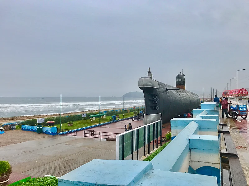 The submarine, INS Kursura, has been turned into a museum