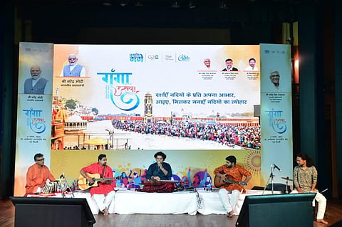 Indian fusion music band Riwayat performing