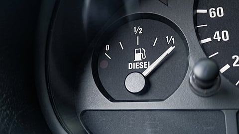 fuel gauge in a car