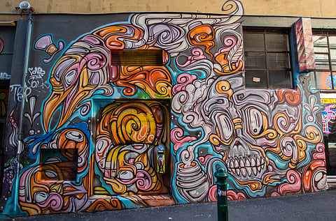 Hosier Lane and Rutledge Lane are locations where such art is permitted and encouraged