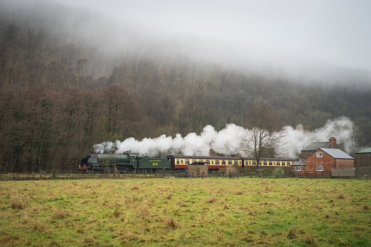 Santa Special, a steam train traveling from Pickering to Grosmont station
