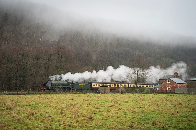 Santa Special, a steam train traveling from Pickering to Grosmont station