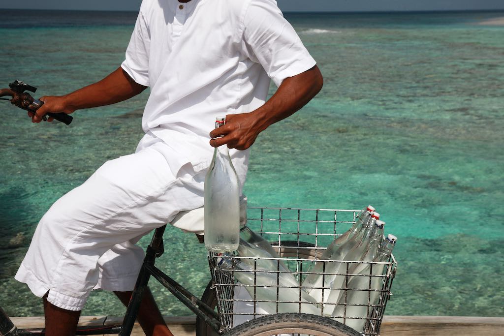 Wellness water at Soneva Fushi