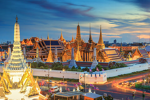 Grand Palace and Wat Phra Keaw in Bangkok, Thailand