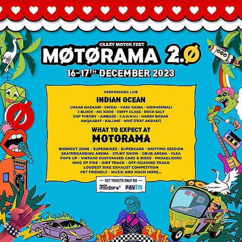 The artist line-up at Motorama 2.0