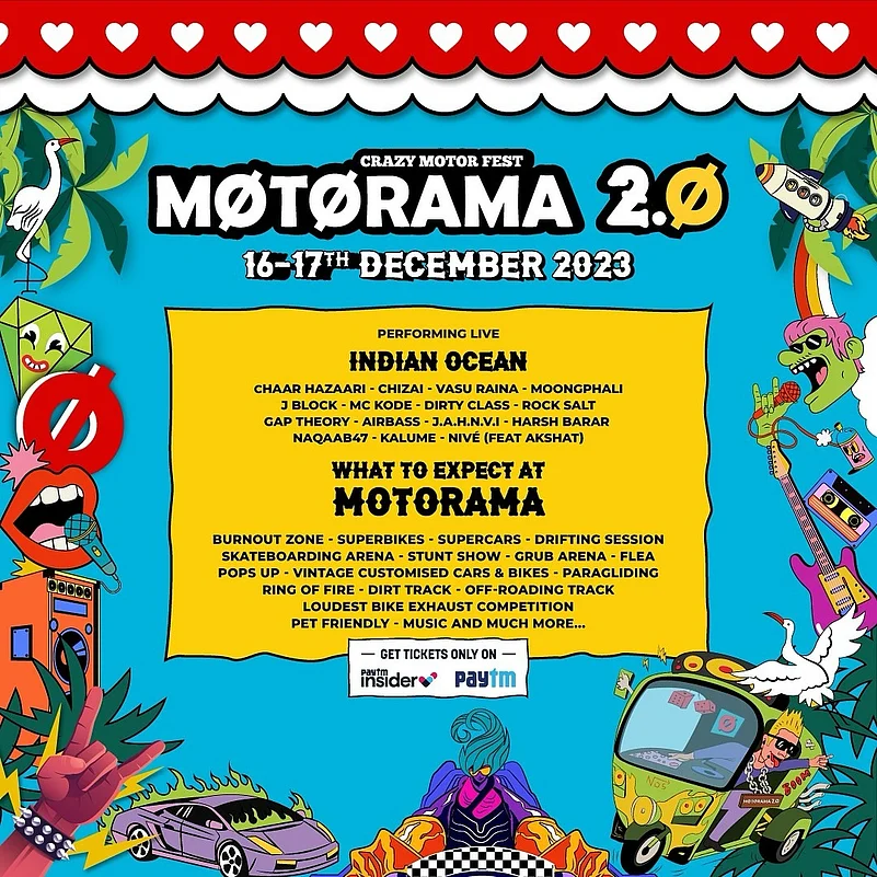 The artist line-up at Motorama 2.0
