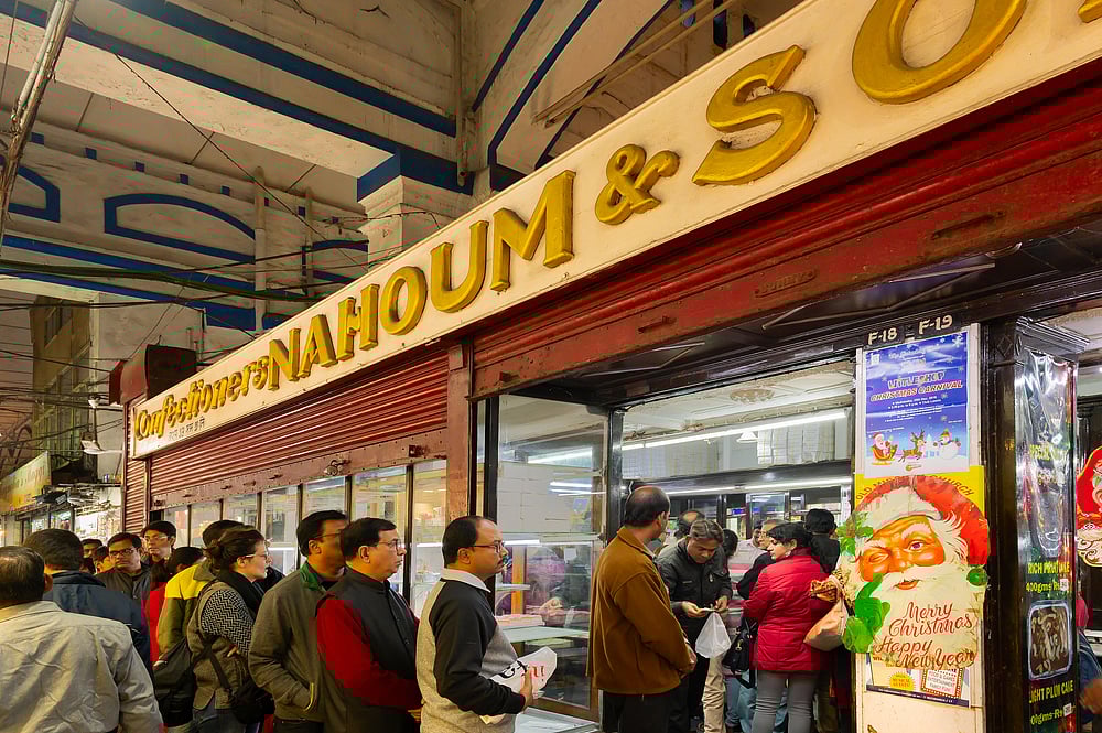 People throng Nahoum and Sons for Christmas cakes