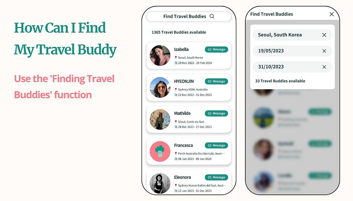 NomadHer interface
