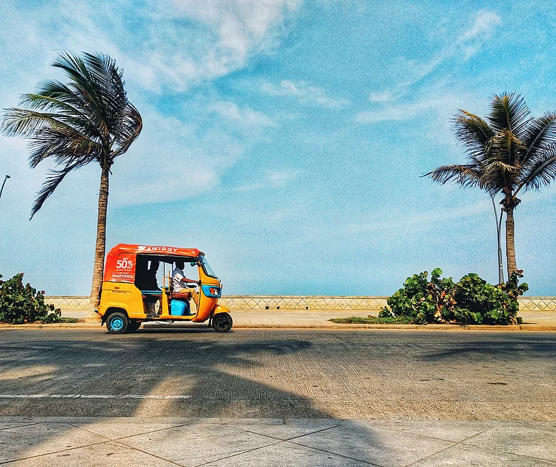 Windy evening at Promenade, Pondicherry