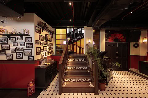 Alpona art and old photos of Kolkata