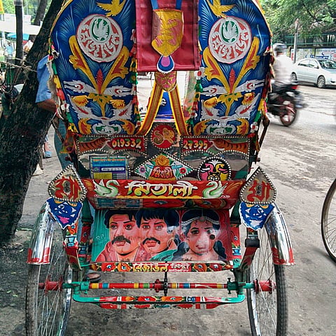 Rickshaw painting has become an established part of this city's cultural legacy