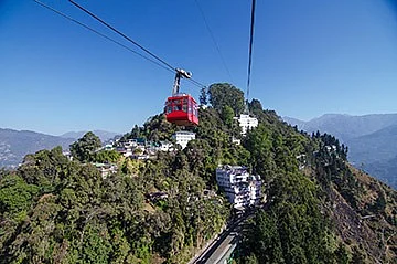 View of the Gangtok Ropeway line