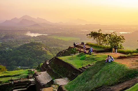 Atop the Sigiriya Rock