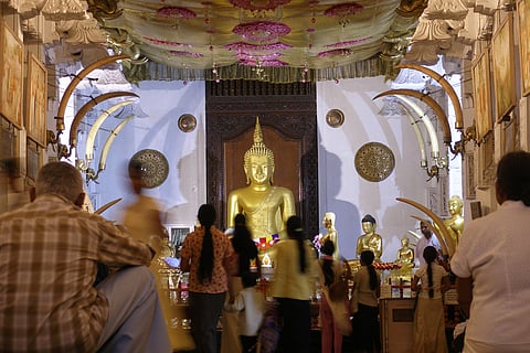 The temple is an important pilgrimage site for Buddhists