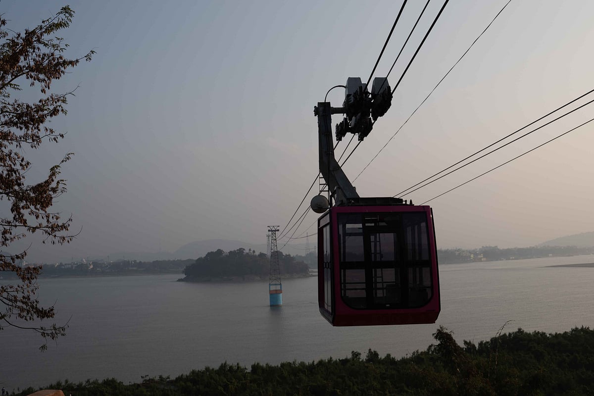 Cable car on the Brahmaputra