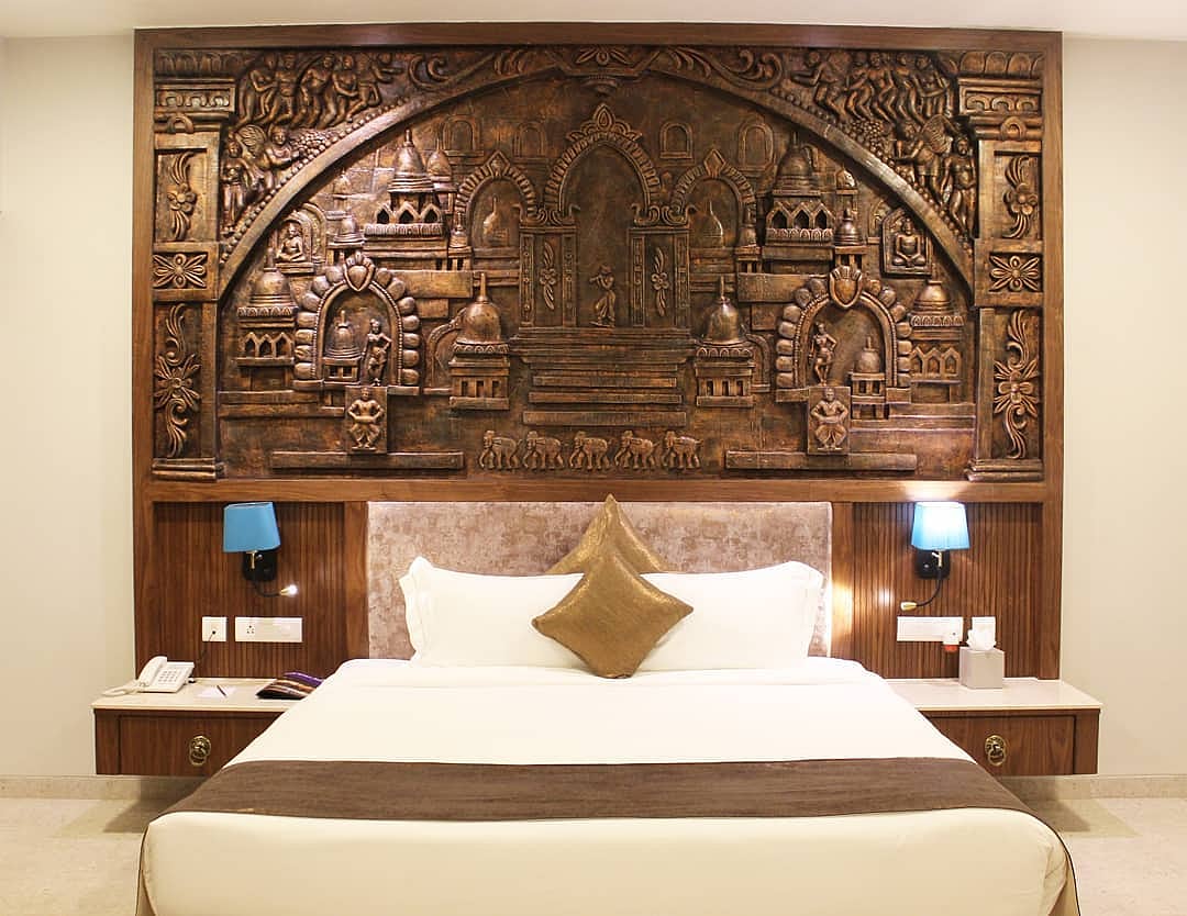 One of the rooms in the hotel