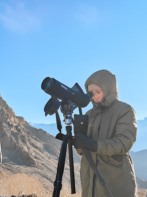 Rigzin Dolkar, a female spotter
