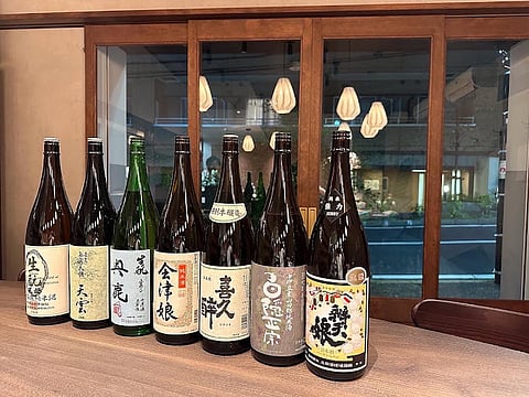 Choice of Sake at Mizunotori