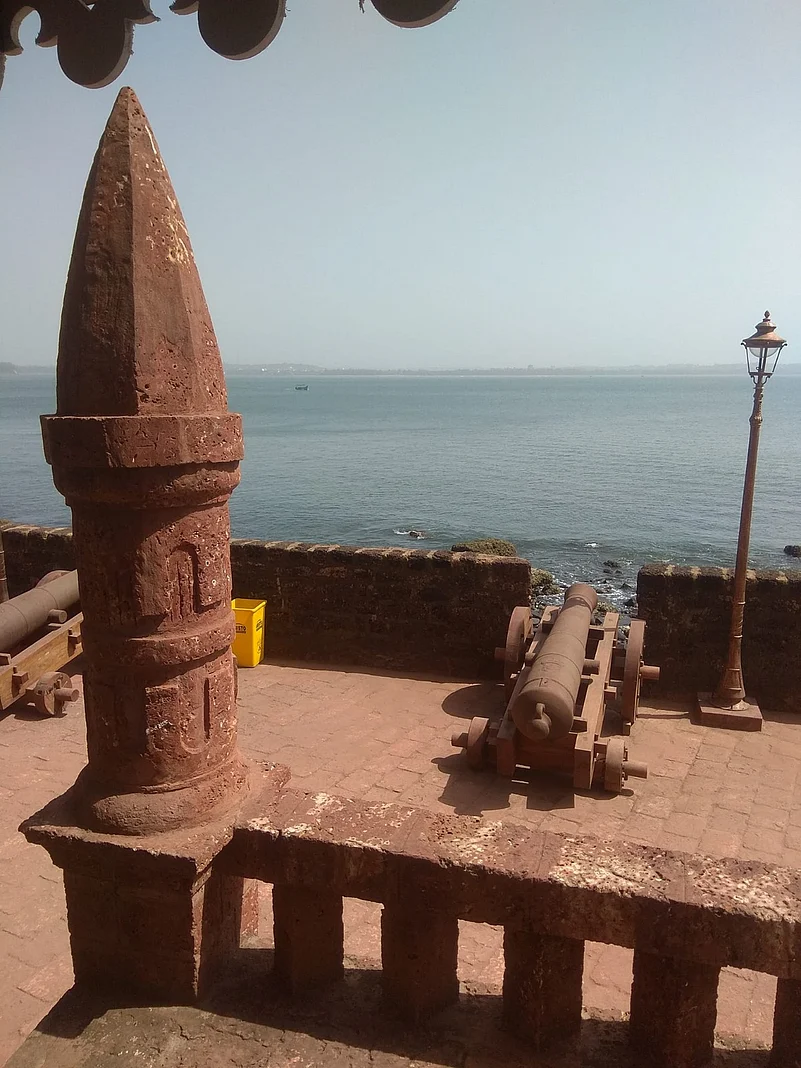 A seaside view of Aguada jail