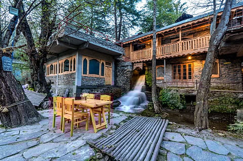 H20 House in Chamba is built on a watermill